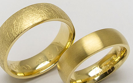 477 Ringe aus Gelbgold, schlicht und klassisch